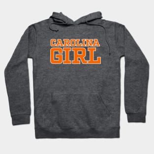 Carolina Girl - Orange Athletic Block Text Hoodie